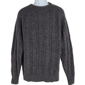 Vintage Members Only Gray Wool Sweater Size L